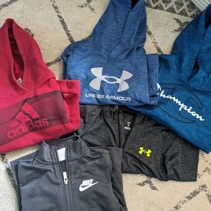 Athletic Hoodies - size 4/5 - 5 total pieces